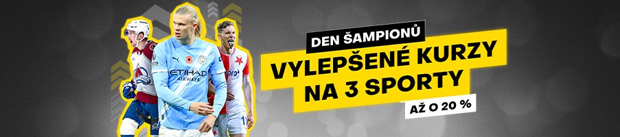 Šampioni přihrávají vyšší výhry!